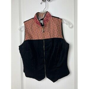 TAPP NEW YORK VELVET VEST SIZE SMALL